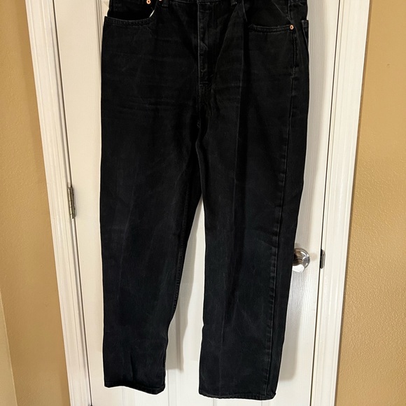 Men’s 550 Relaxed Fit Black Denim Jeans 38x34 - Picture 5 of 12